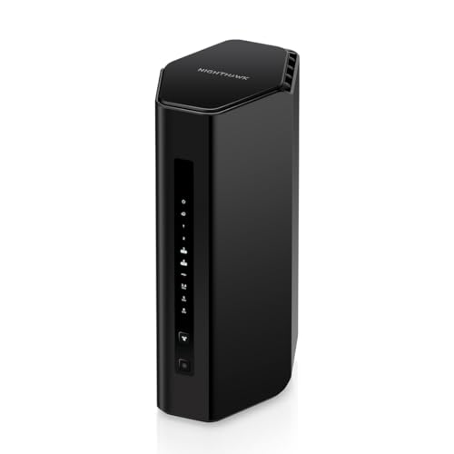 NETGEAR Nighthawk Tri-Band WiFi 7 Router (RS300) - Security Features, BE9300 Wireless Speed (up to 9.3Gbps) - Covers up to 2,500 sq. ft., 100 Devices - 2.5 Gig Internet Port