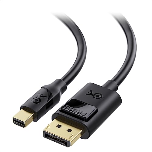 Cable Matters Mini DisplayPort to DisplayPort Cable in Black - 6ft, MiniDP to DP Cable, 2K@60Hz Monitor Support