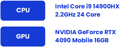 Puget Mobile 17" CPU and GPU Specs