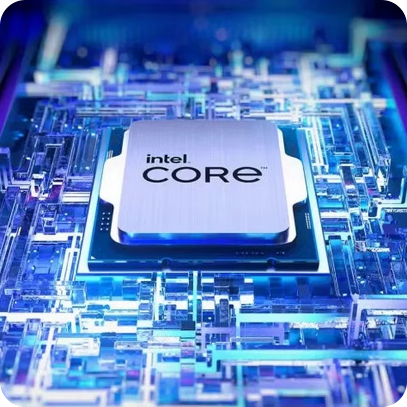 Artistic rendering of an Intel Core processor